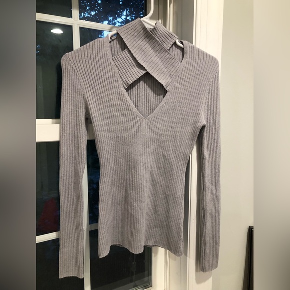 Bailey 44 All In Ribbed Cross-Front Sweater - Picture 2 of 9